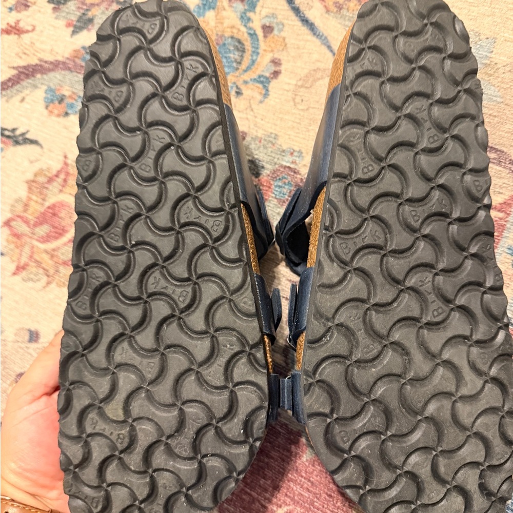 Birkenstock Navy Strappy Sandals - Picture 5 of 5